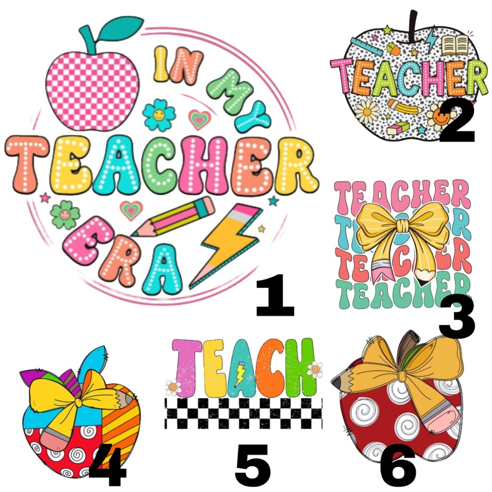Teacher graphic tees